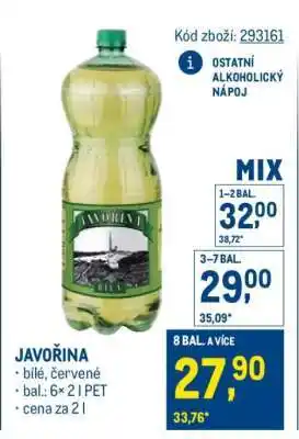 Makro Javořina nabídka