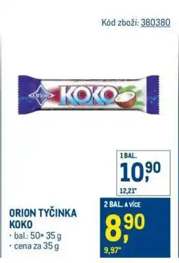 Makro Orion tyčinka Koko nabídka
