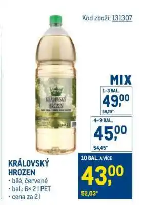 Makro Královský hrozen nabídka