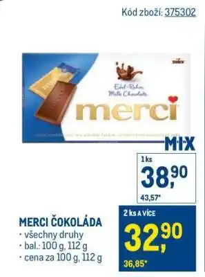 Makro Merci Čokoláda nabídka