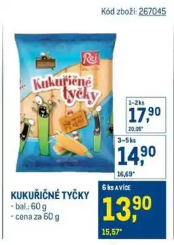 Makro Kukuřičné tyčky nabídka