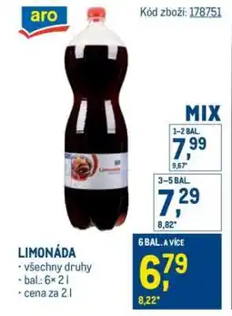Makro Limonáda nabídka
