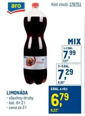 Makro Limonáda nabídka