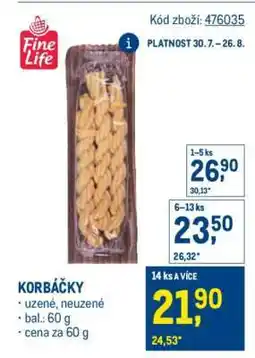 Makro Korbáčky nabídka