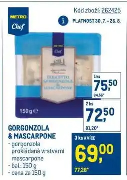 Makro Gorgonzola & Mascarpone nabídka