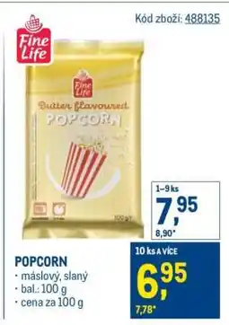 Makro Popcorn nabídka