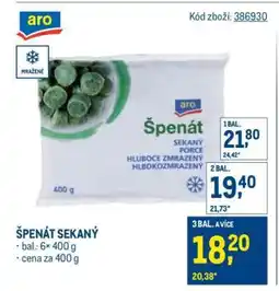 Makro Špenát sekaný nabídka