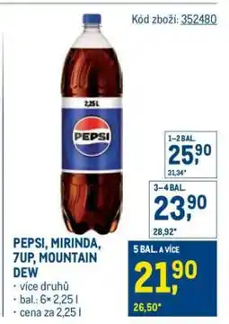 Makro Pepsi Mirinda 7UP, Mountain Dew nabídka