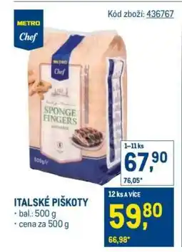 Makro Italské piškoty nabídka