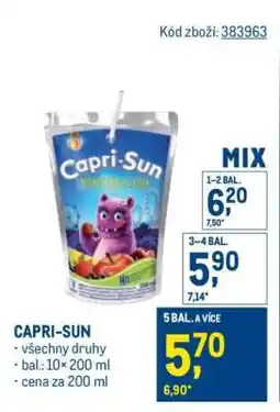 Makro Capri Sun nabídka
