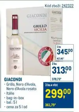 Makro Giacondi nabídka