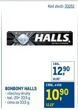 Makro BONBONY HALLS nabídka