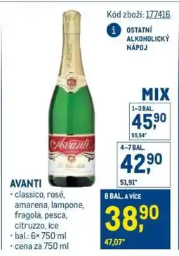 Makro Avanti nabídka
