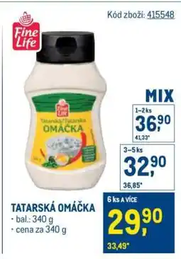 Makro Tatarská omáčka nabídka