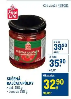 Makro SUŠENÁ RAJČATA PŮLKY nabídka