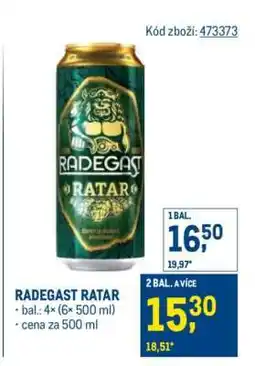 Makro Radegast Ratar nabídka