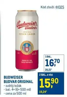 Makro Budweiser Budvar original nabídka