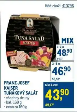 Makro FRANZ JOSEF KAISER TUŇÁKOVÝ SALÁT nabídka