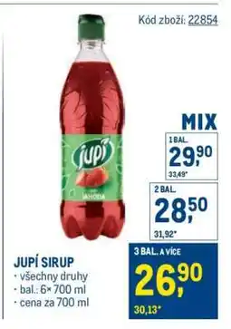 Makro Jupí sirup nabídka