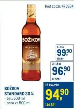 Makro Božkov Standard 30% nabídka