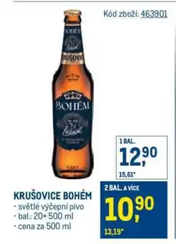Makro Krušovice Bohém nabídka