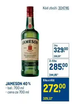 Makro Jameson 40 % nabídka