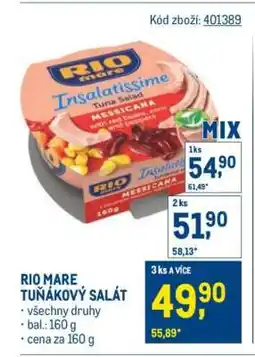 Makro RIO MARE Tuňákový salát nabídka