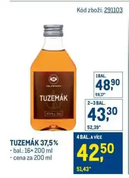 Makro Tuzemák 37,5 % nabídka