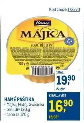 Makro Hamé paštika nabídka