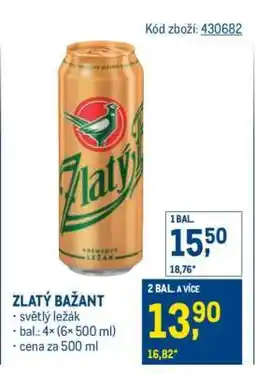 Makro Zlatý Bažant nabídka
