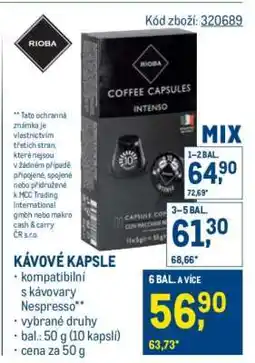 Makro Kávové kapsle nabídka
