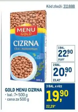 Makro GOLD menu Cizrna nabídka
