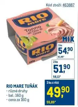 Makro Rio Mare Tuňák nabídka