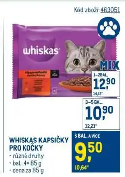 Makro Whiskas kapsičky pro kočky nabídka