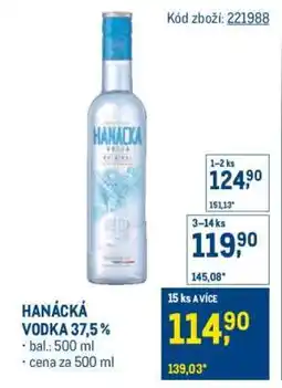 Makro Hanácká Vodka 37,5 % nabídka