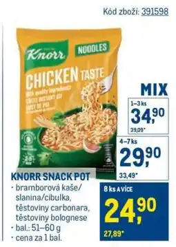 Makro KNORR SNACK POT nabídka