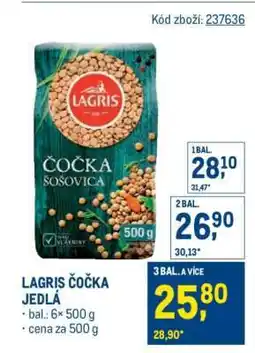 Makro Lagris čočka jedlá nabídka