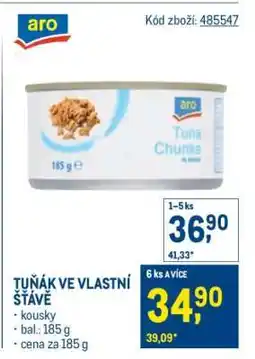 Makro TUŇÁK VE VLASTNÍ ŠŤÁVĚ nabídka