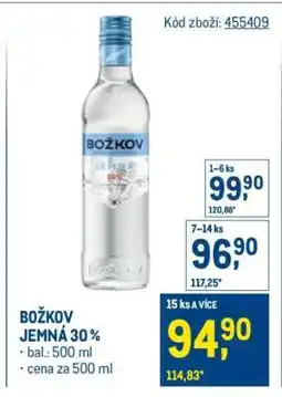 Makro BOŽKOV JEMNÁ 30 % nabídka