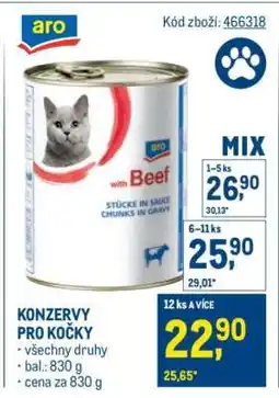 Makro Konzervy pro kočky nabídka