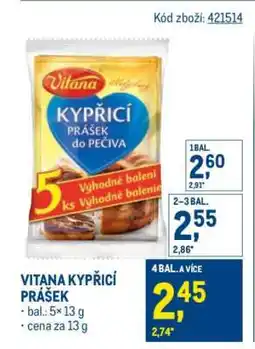 Makro VITANA KYPŘICÍ PRÁŠEK nabídka