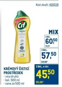 Makro Krémový čisticí prostředek nabídka
