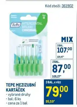 Makro TePe mezizubní kartáček nabídka