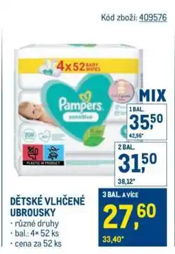 Makro Dětské vlhčené ubrousky nabídka