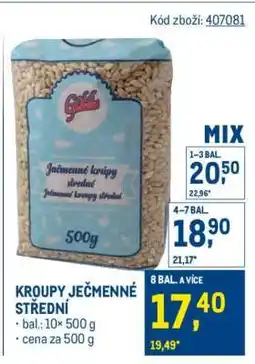 Makro Kroupy ječmenné střední nabídka