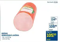 Makro KRÁSNO DEBRECÍNSKÁ LAHŮDKA nabídka