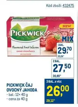 Makro Pickwick čaj ovocný jahoda nabídka