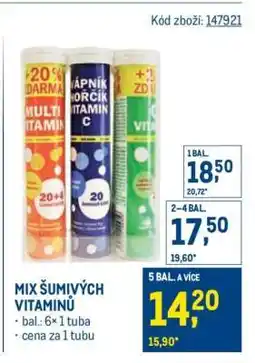 Makro Mix šumivých vitaminů nabídka