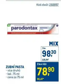 Makro Zubní pasta nabídka