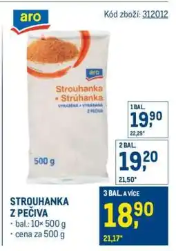 Makro Strouhanka z pečiva nabídka